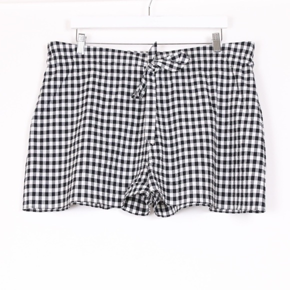 Paper London Gingham Tie Shorts